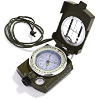iitrust Brújula Militar Impermeable Profesional- Multifuncional Brújula Portátil para Acampada- Senderismo y Otras…
